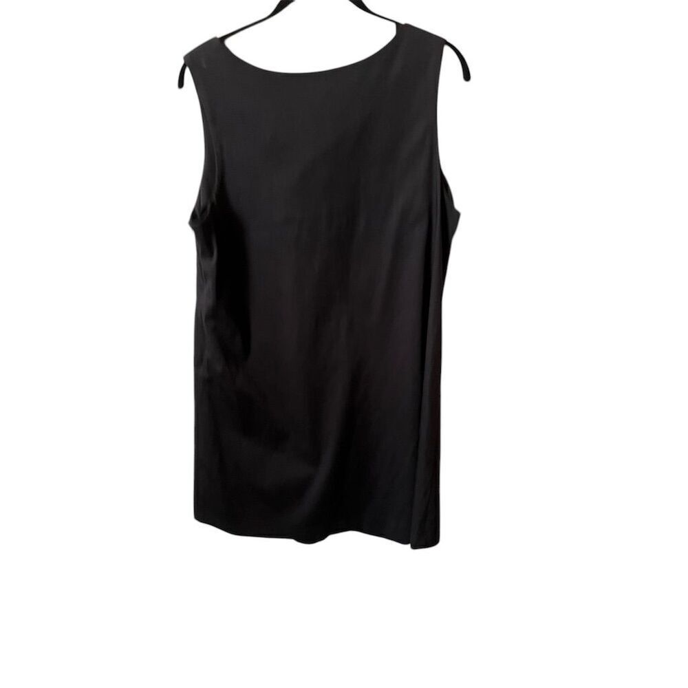 Jessica Simpson Black Lace-Up Neck Sleeveless Knee Length Dress M - Picture 3 of 3